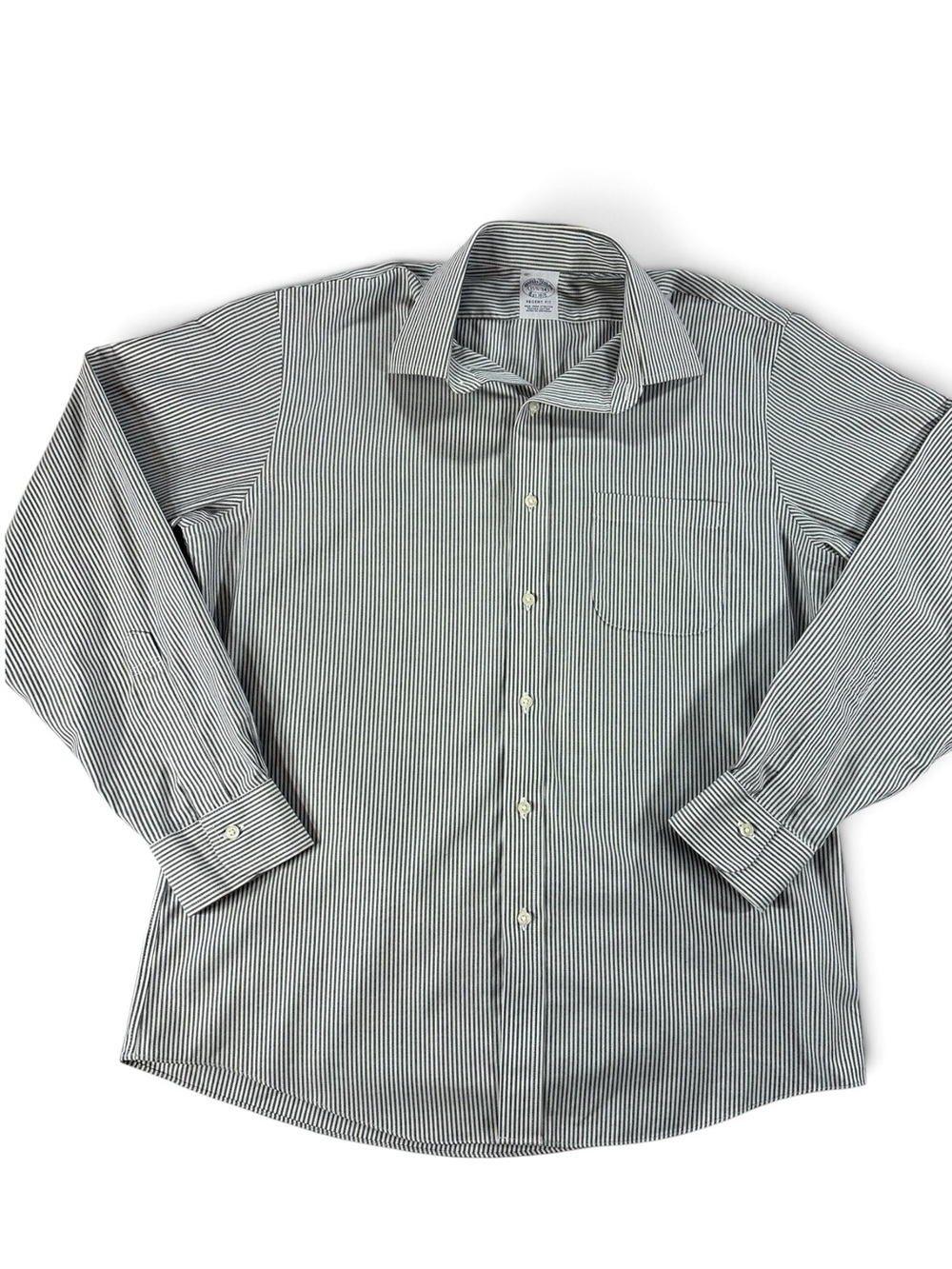 Brooks Brothers Mens 15 1/2-34 Regent Fit Pinstripe Dress Shirt